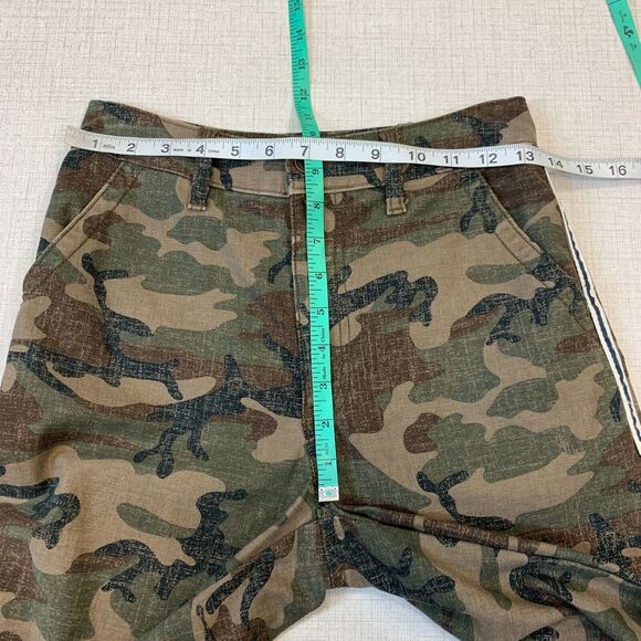 Abercrombie & Fitch Annie High Rise Pant 24 Camo Ankle Straight Tuxedo Stripe - Picture 6 of 11